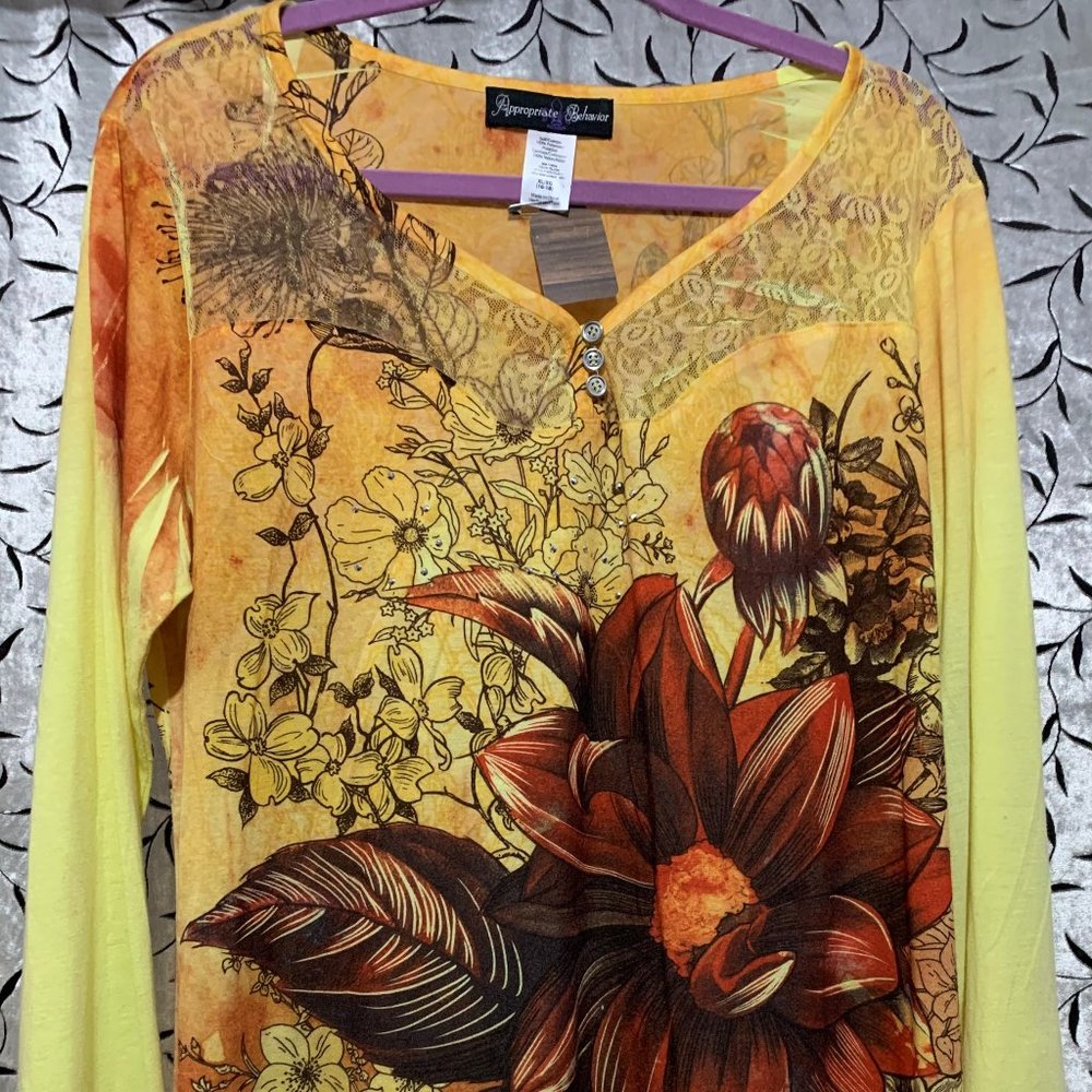 Appropriate Behavior Long Sleeve size XL